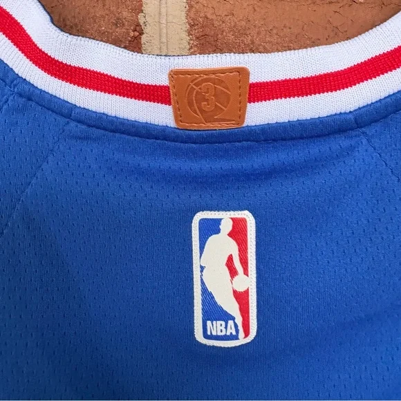Red white and blue Philadelphia 76ers NBA Jersey. Ben Simmons. Nike - Picture 4 of 11